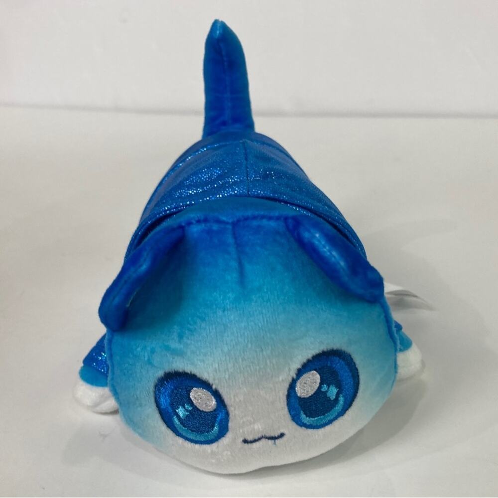 Aphmau MeeMeows Litter 6 Mystery Plush 6" Glitter Pierce Blue Hoodie Cat
